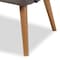 Baxton Studio Melody Grey and Natural Wood Finishing 3-Seater Settee Bench 131-7103 - alternate 4